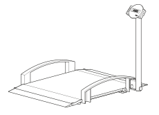 seca 665 - EMR ready デジタル 車椅子用スケール(検定付) · seca